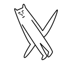 Reticent cats sticker #11580958