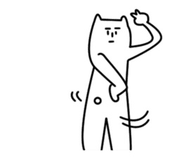Reticent cats sticker #11580960