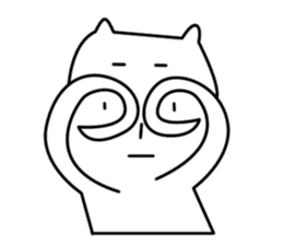 Reticent cats sticker #11580962