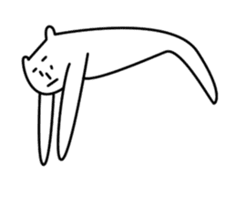 Reticent cats sticker #11580965