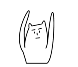 Reticent cats sticker #11580966