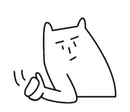 Reticent cats sticker #11580969