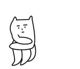 Reticent cats sticker #11580971