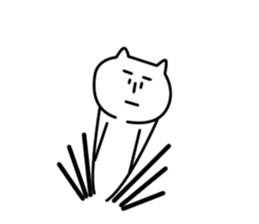 Reticent cats sticker #11580972