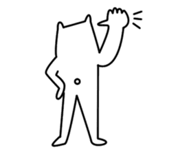 Reticent cats sticker #11580977