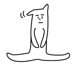 Reticent cats sticker #11580980