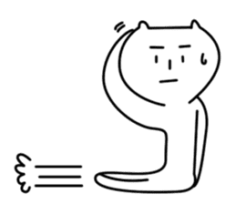 Reticent cats sticker #11580984