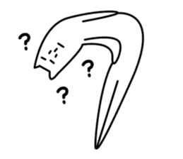 Reticent cats sticker #11580986