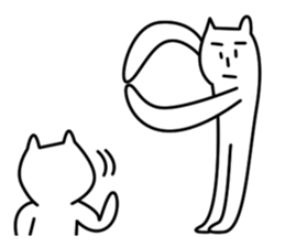 Reticent cats sticker #11580988