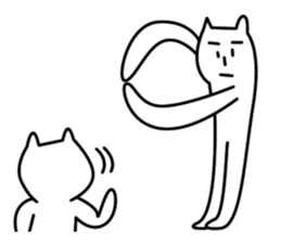 Reticent cats sticker #11580988