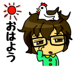 A white coat man sticker #11581114