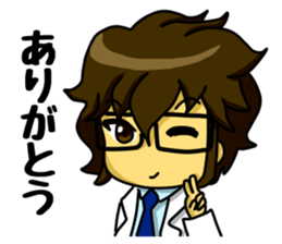 A white coat man sticker #11581116