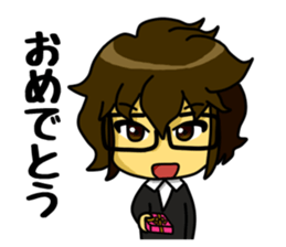 A white coat man sticker #11581122