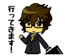 A white coat man sticker #11581142