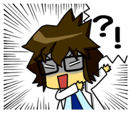 A white coat man sticker #11581144