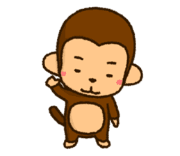 Monkey of PLUKA sticker #11581193