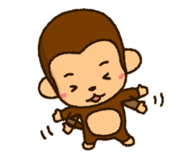 Monkey of PLUKA sticker #11581194