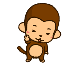 Monkey of PLUKA sticker #11581195