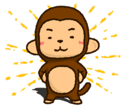 Monkey of PLUKA sticker #11581204