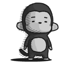 Monkey of PLUKA sticker #11581210
