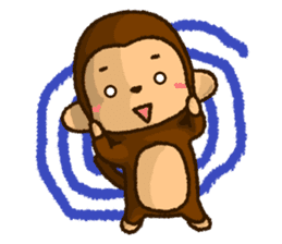 Monkey of PLUKA sticker #11581219