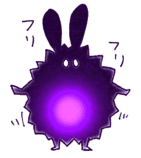 Funny and Mysterious Rabbit sticker #11582356