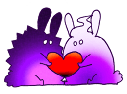 Funny and Mysterious Rabbit sticker #11582359