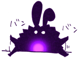 Funny and Mysterious Rabbit sticker #11582366