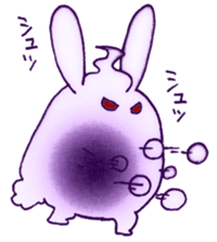 Funny and Mysterious Rabbit sticker #11582368