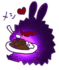 Funny and Mysterious Rabbit sticker #11582378