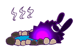 Funny and Mysterious Rabbit sticker #11582379