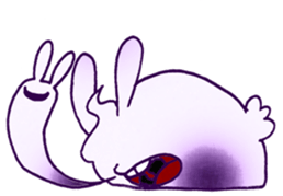 Funny and Mysterious Rabbit sticker #11582382