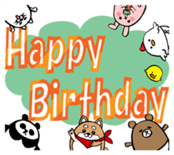 Marumaru-animal!(Large character) sticker #11582911