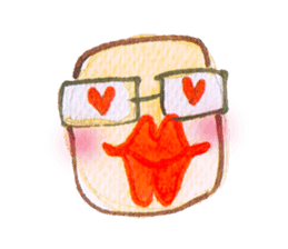 Mr.square glasses sticker #11584598