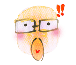 Mr.square glasses sticker #11584609