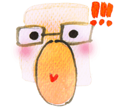 Mr.square glasses sticker #11584610