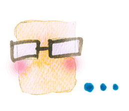 Mr.square glasses sticker #11584623