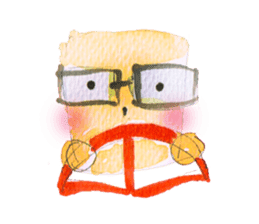 Mr.square glasses sticker #11584625