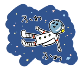 People of the space suit and aliens sticker #11585309