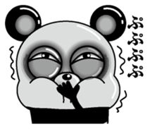 Lack of sleep of Panda sticker #11586247