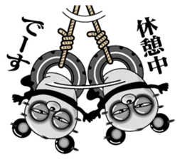 Lack of sleep of Panda sticker #11586258