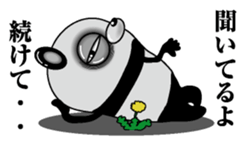 Lack of sleep of Panda sticker #11586259