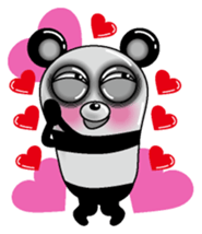 Lack of sleep of Panda sticker #11586260