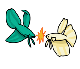 Daily life of Betta2 sticker #11587908
