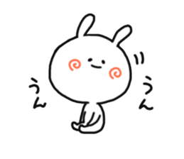 Love cute rabbit. sticker #11588112
