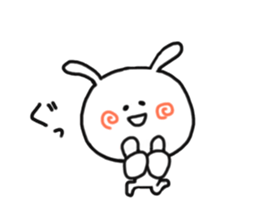 Love cute rabbit. sticker #11588116