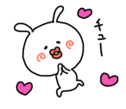Love cute rabbit. sticker #11588118