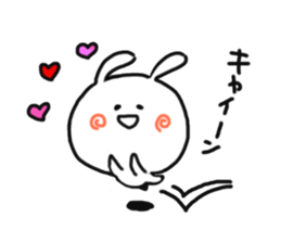 Love cute rabbit. sticker #11588120
