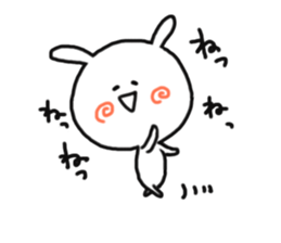 Love cute rabbit. sticker #11588130