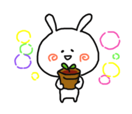 Love cute rabbit. sticker #11588144